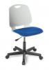 Spark swivel Student chair Smoke with Quantum Riviera upholstered seat