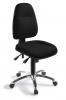 Spectrum task chair with polished base- Black fabric