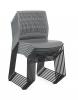 Stax stacking chair Grey on storage Trolley