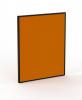 Studio 50 floor standing 1500 high x1200 wide-Black frame-Breathe-Orange