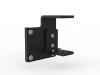 Studio 50 desk hung office partition- Desk clamp - Black