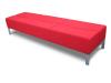 Swell Ottoman triple seater - Red vinyl