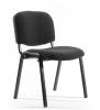 Swift visitor conference chair upholstered Black fabric
