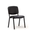 Swift visitor chair Black PU Leatherette upholstery
