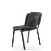 Swift visitor chair Black PU Leatherette upholstery back view