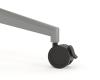 Team Flip table- locking castor detail