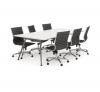 Team meeting Table  with mid back Metro chairs 1