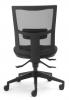 Team Air office mesh chair Black base- back view