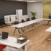 Team Flip top tables in training room