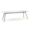 Team meeting table- Silver frame + white top