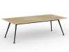 Team Meeting Table 2400 Black Atlantic Oak