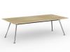 Team Meeting Table 2400 Polished Base Atlantic Oak