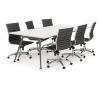 Team meeting table setting with Metro chairs