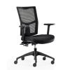 Urban mesh chair black with arms
