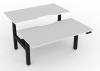 Velocity 3 double desk-1500 - Black- White.