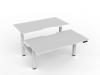Velocity 3 double desk-1500 - White- White