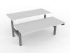 Velocity 3 double desk-1500 -Silver- White