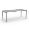 Cubit office desk silver frame- Silver top