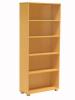NZ Bookcase units- Tawa with Tawa back panel - 1800 high