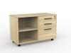 Caddy mobile with shelves and drawers - White - LH Drawers