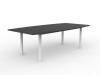 Cubit Board Table Black Frame Atlantic Oak Top