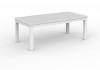 Cubit coffee table 1200-White frame- Atlantic Oak top.