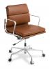 Eames replica boardroom chair- Tan Leather setting