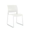 Game Skid base polypropylene chair-chrome frame-Daffodil shell