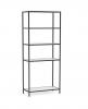 Kubix modular shelving-single Bay- White 