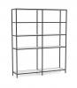 Kubix modular shelving- 4 Bay- Atlantic Oak