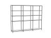 Kubix modular shelving- 4 Bay- Atlantic Oak