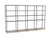 Kubix modular shelving- 4 Bay- Atlantic Oak