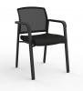 Ozone visitor mesh back chair - Standard Blac fabric